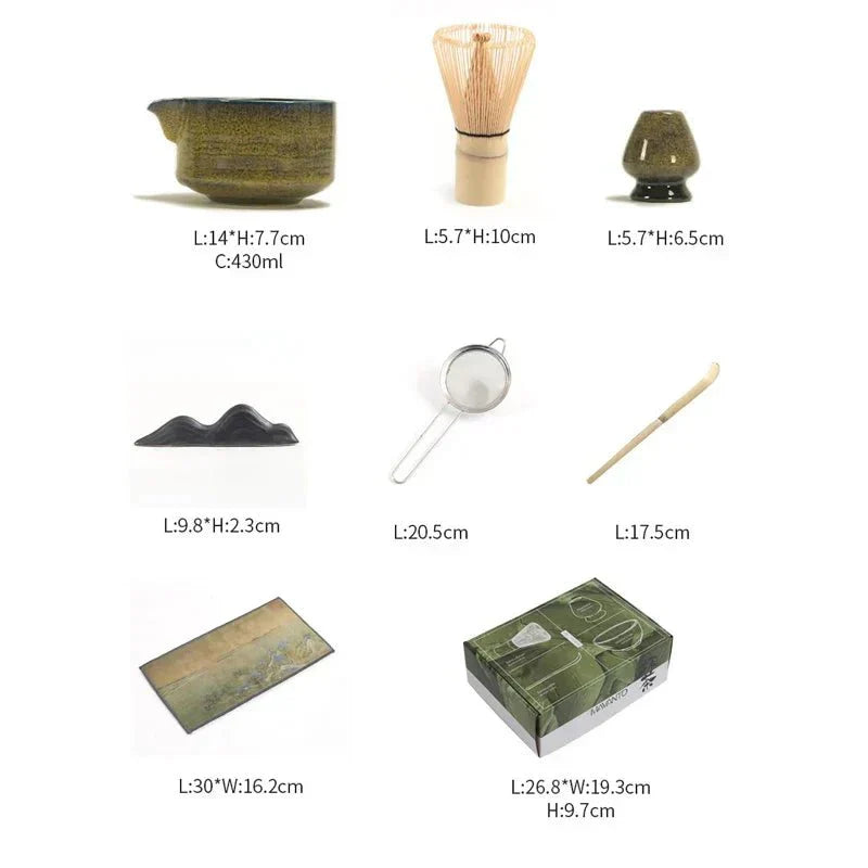 Traditional Japanese Matcha Tea Ceremony Set
