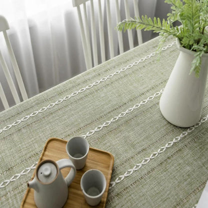 Classic Natural Fiber Table Cover