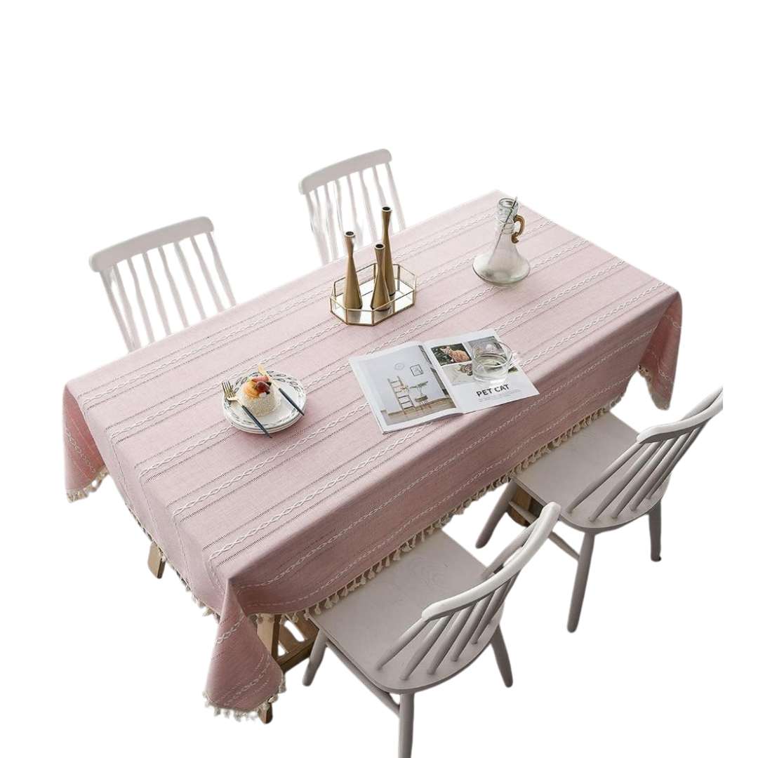 Classic Natural Fiber Table Cover - Pexav