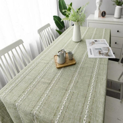 Classic Natural Fiber Table Cover