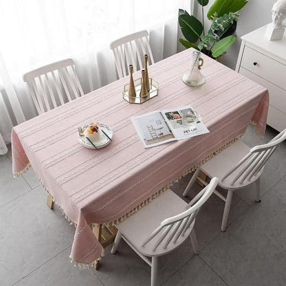 Classic Natural Fiber Table Cover