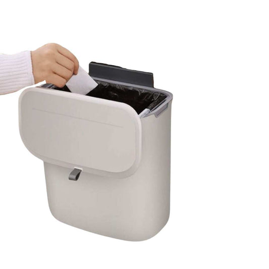Slim Kitchen Trash Can with Odor Control Lid - Pexav