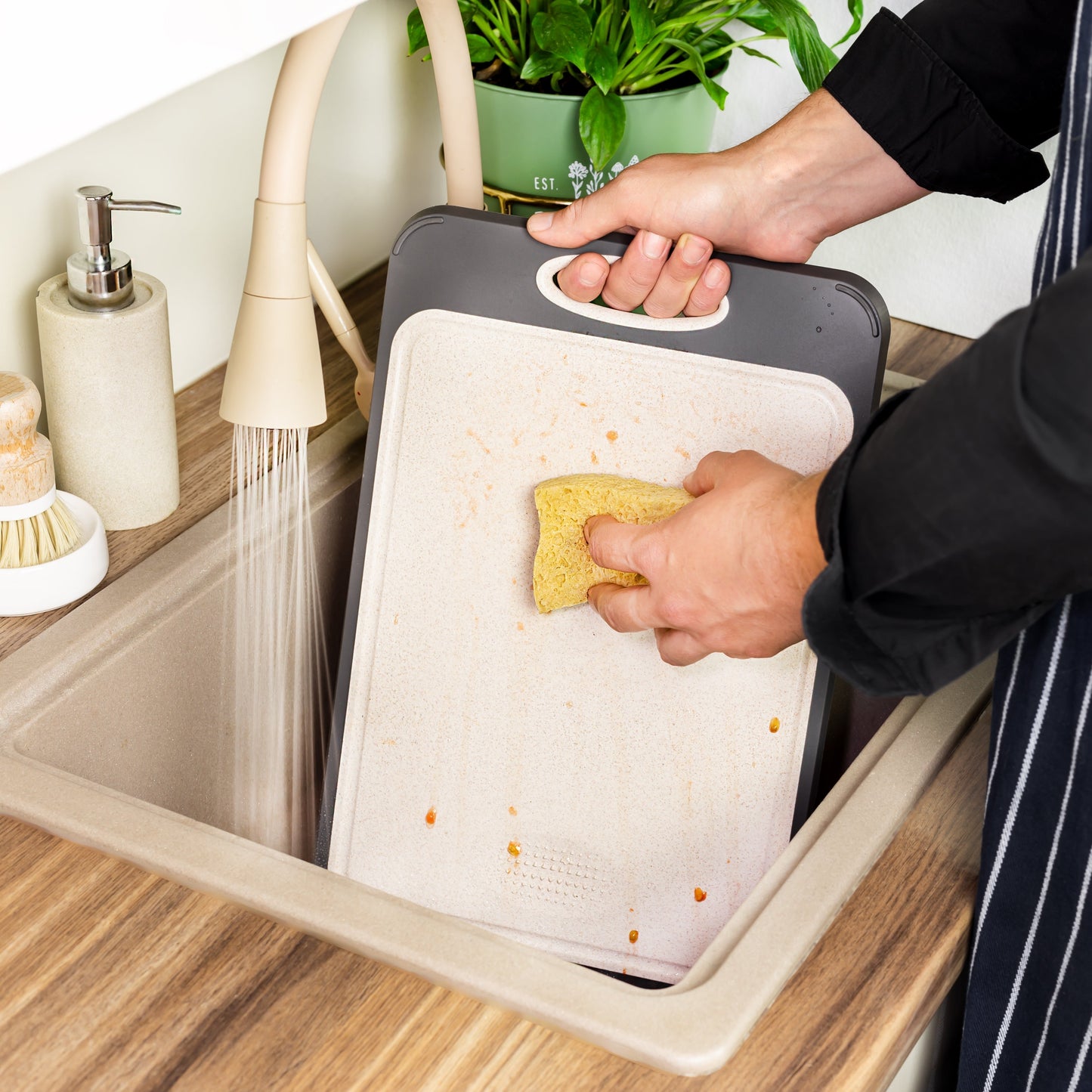 Hygienic Stainless Steel Chopping Board - SteelSafe-Nora Luxe