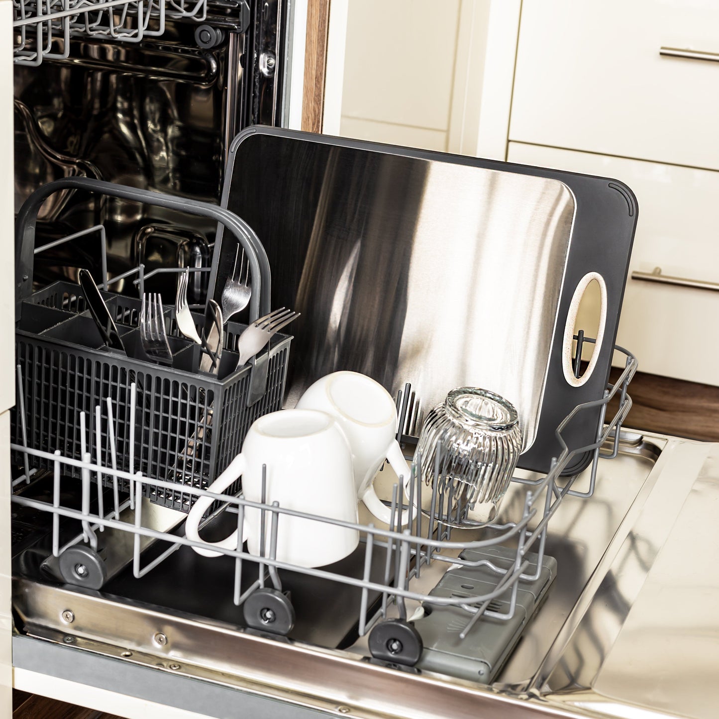 Hygienic Stainless Steel Chopping Board - SteelSafe-Nora Luxe
