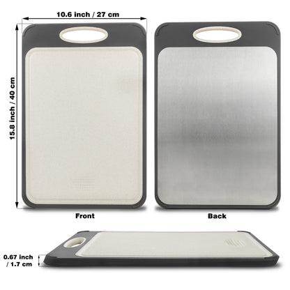 Hygienic Stainless Steel Chopping Board - SteelSafe-Nora Luxe