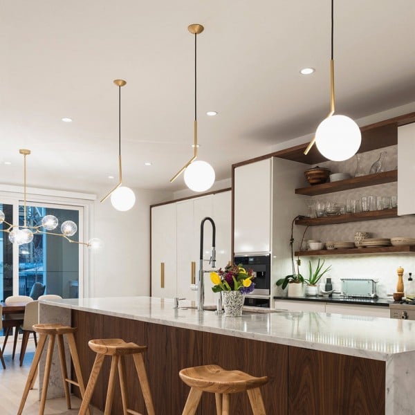 Glass Ball Pendant Light