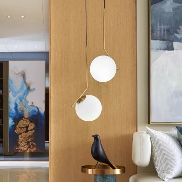 Glass Ball Pendant Light