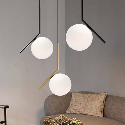Sleek Round Crystal Hanging Light - Pexav