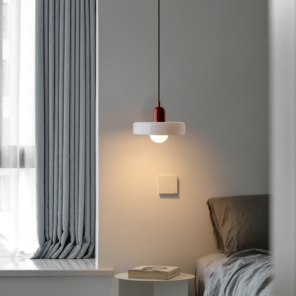 Stylish Glass Pendant Light Colorful Hanging Ceiling Lamp