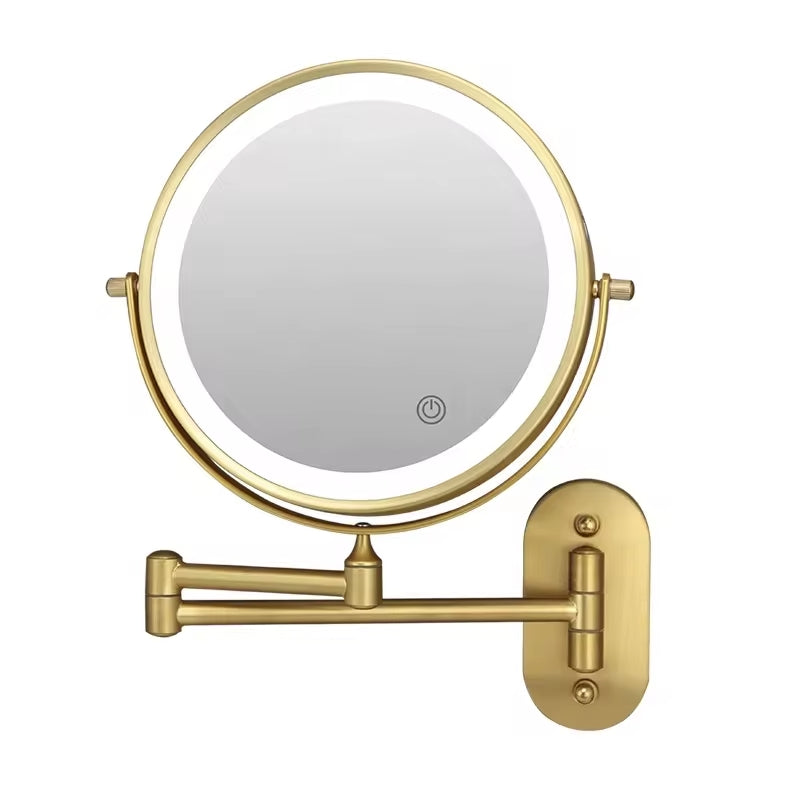 Illuminated Makeup Mirror - LumiAura-Black-Nora Luxe