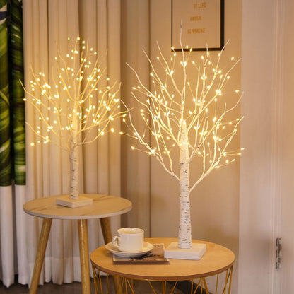 Glowing White Wooden Decor Lamp - Pexav