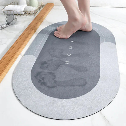 Super Absorbent Non-Slip Bath Mat for Fast Drying – Mold and Mildew Resistant Bathroom Rug, Easy to Clean, Durable Design 2