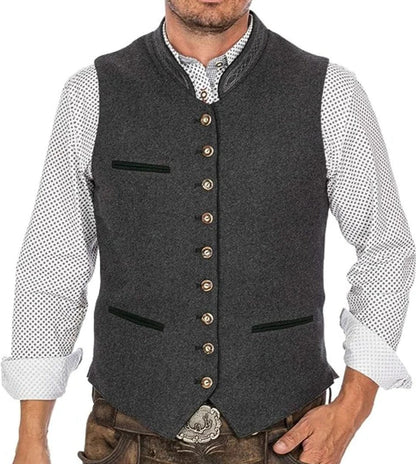 Classic Gray Mens Formal Waistcoat