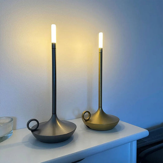 Retro Metal Battery Candle Lamp - Pexav