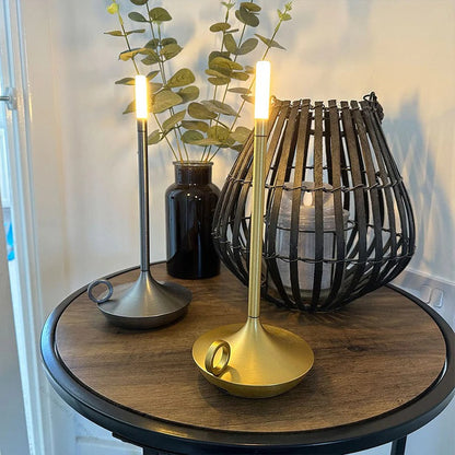 Retro Metal Battery Candle Lamp