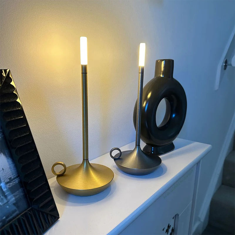 Retro Metal Battery Candle Lamp