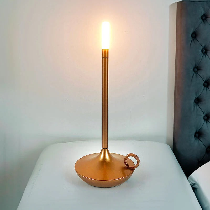 Retro Metal Battery Candle Lamp
