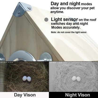 Wireless Outdoor Birdhouse Camera Kit with Live Feed