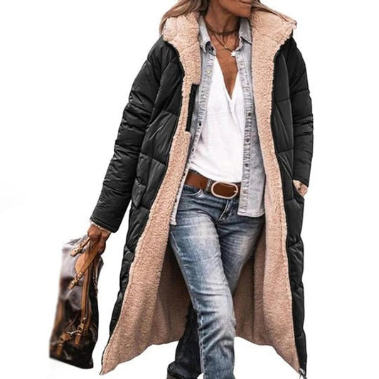Warm Ladies Parka Winter Jacket - Pexav