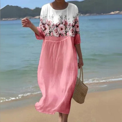 Flared Knee Length Women's Dress