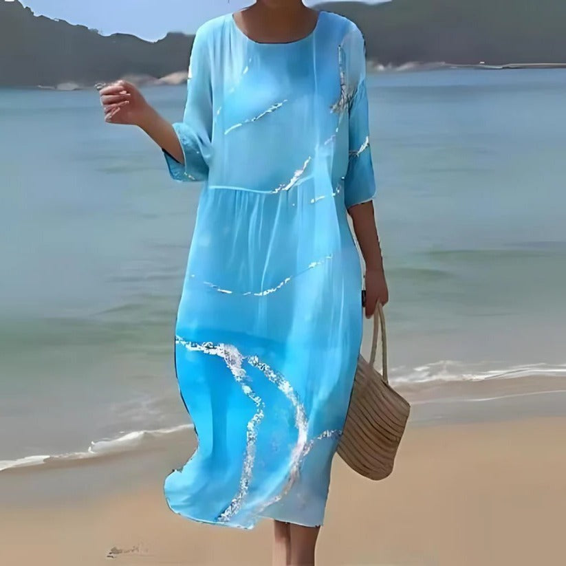 Flared Knee Length Women's Dress