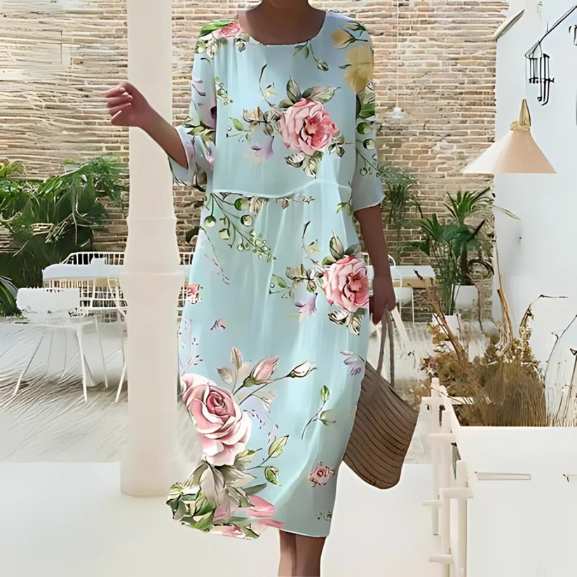 Flared Knee Length Women's Dress - Pexav