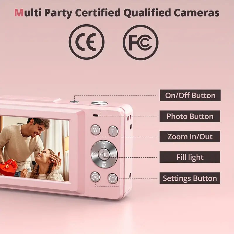 Slim Vintage Style Digital Camera