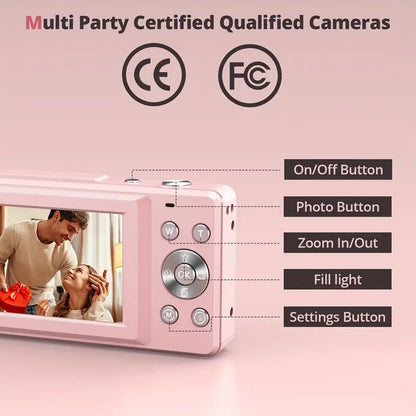 Slim Vintage Style Digital Camera