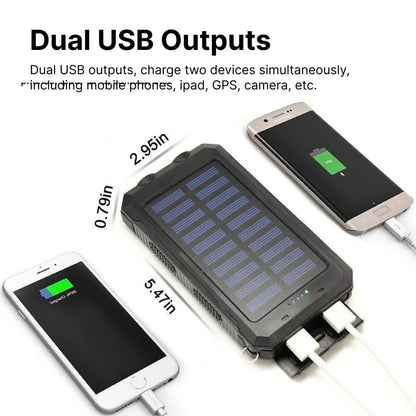 Waterproof Portable Solar Power Bank Charger