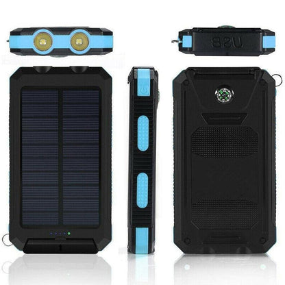 Waterproof Portable Solar Power Bank Charger