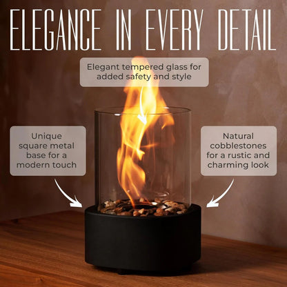 Compact Indoor Glass Fire Pit