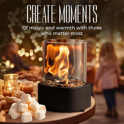 Compact Indoor Glass Fire Pit