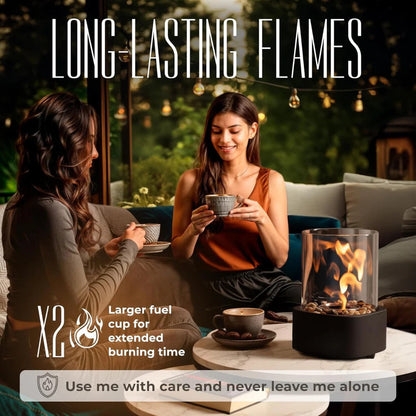 Compact Indoor Glass Fire Pit