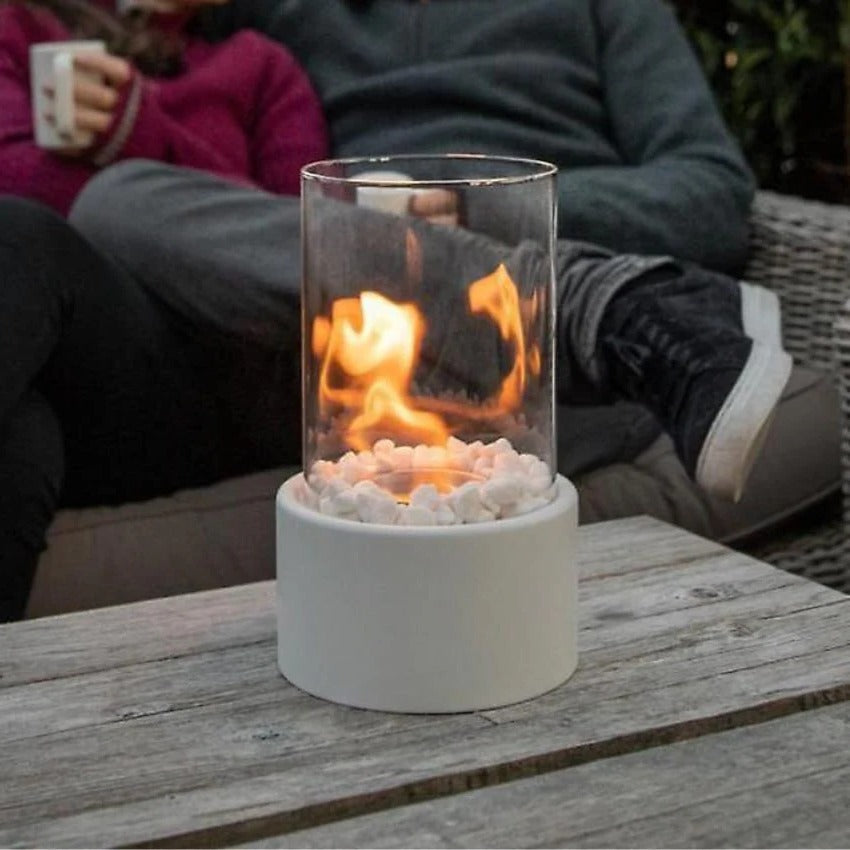 Compact Indoor Glass Fire Pit