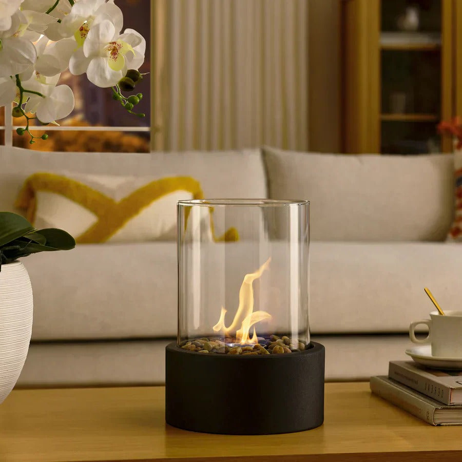 Compact Indoor Glass Fire Pit