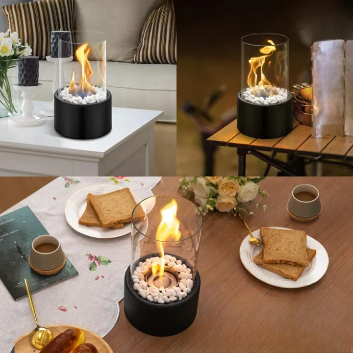 Compact Indoor Glass Fire Pit