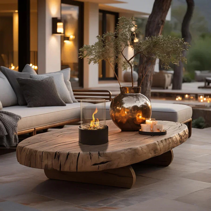 Compact Indoor Glass Fire Pit