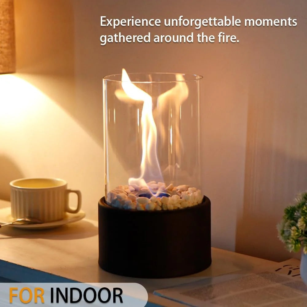 Compact Indoor Glass Fire Pit