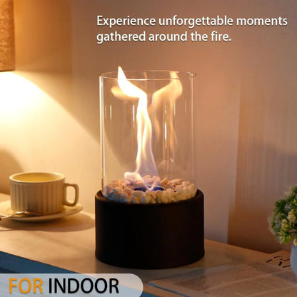 Compact Indoor Glass Fire Pit