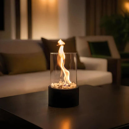 Compact Indoor Glass Fire Pit