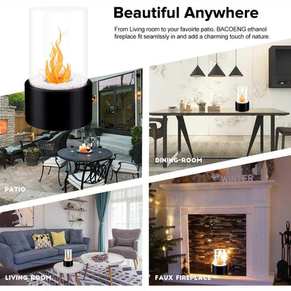Compact Indoor Glass Fire Pit