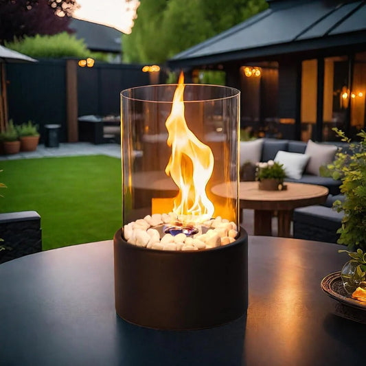 Compact Indoor Glass Fire Pit - Pexav