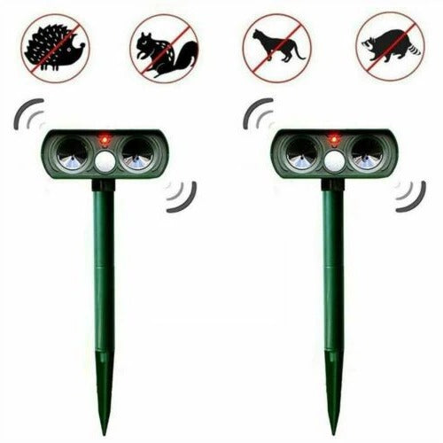 Solar Powered Motion Sensor Animal Repellent for Garden