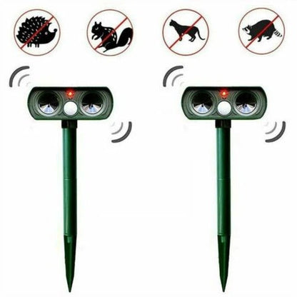 Solar Powered Motion Sensor Animal Repellent for Garden