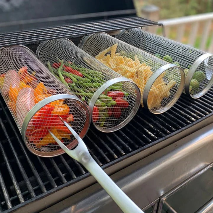 Easy Use BBQ Grill Topper with Lid