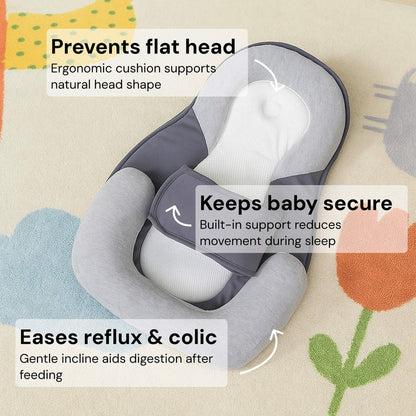 Elevated Anti Reflux Baby Pillow Bed