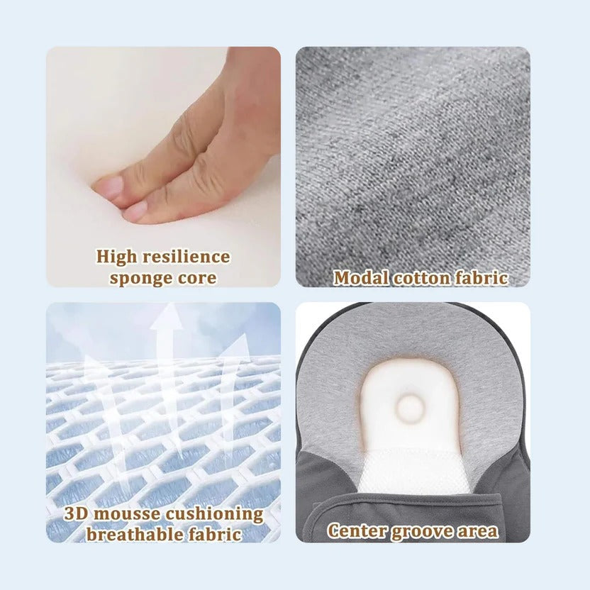 Elevated Anti Reflux Baby Pillow Bed