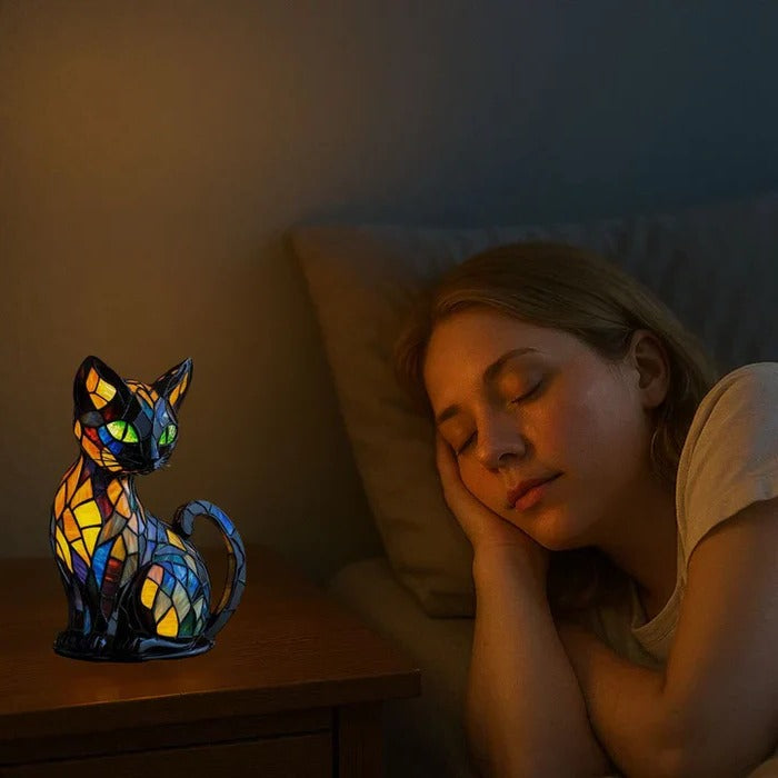 Colorful Feline Desk Light Lamp