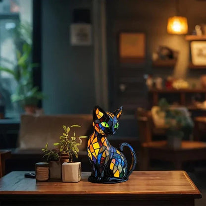Colorful Feline Desk Light Lamp