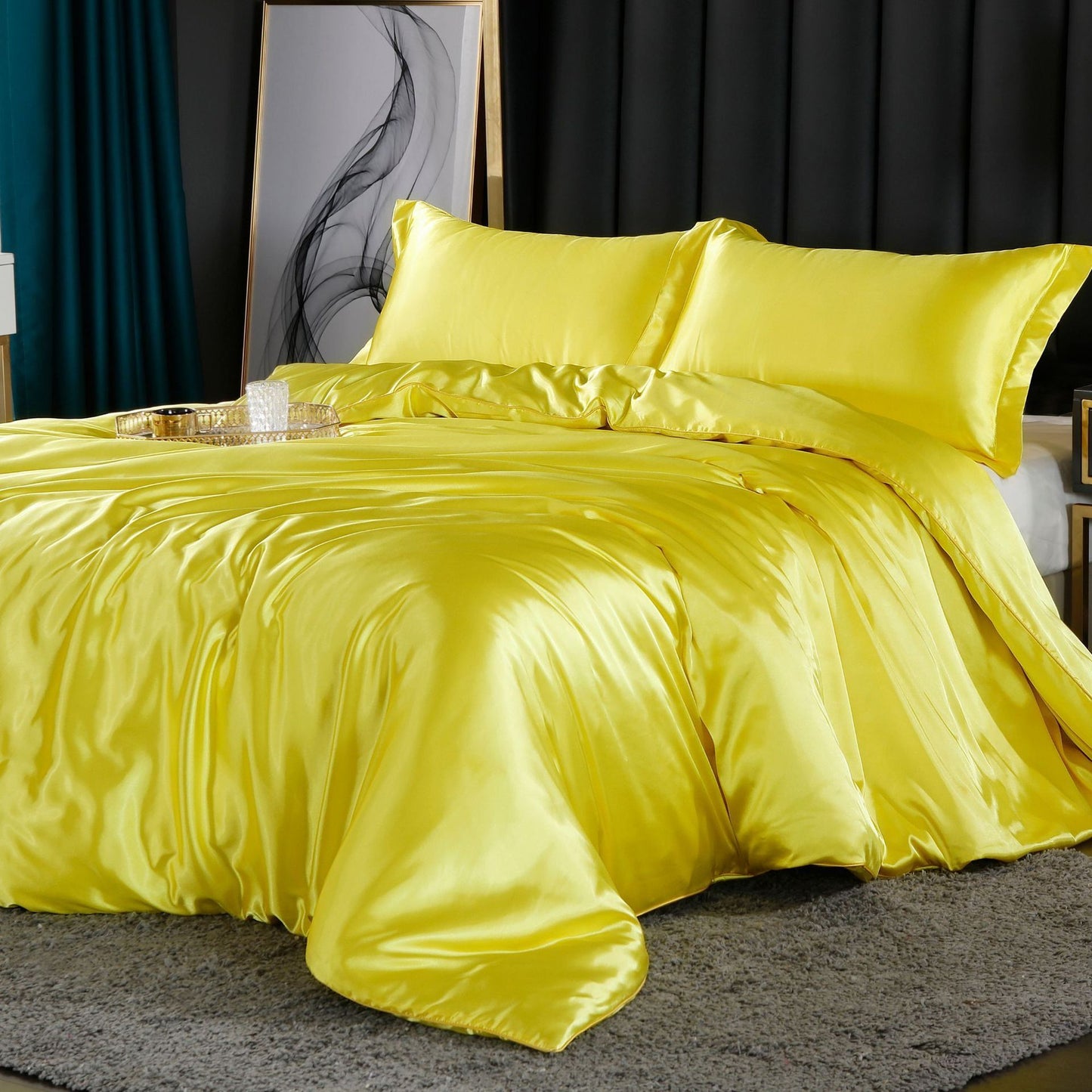 Soft Silk Bed Sheet Set